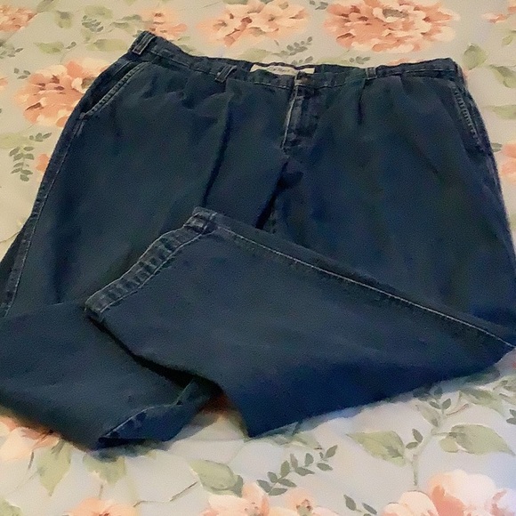 Dockers Khakis Jeans dark Blue cotton 4 pockets 40”x29” in great shape classi… - Picture 5 of 14